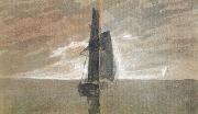 Joseph Mallord William Turner Sailing vessel at sea (mk31) oil painting artist